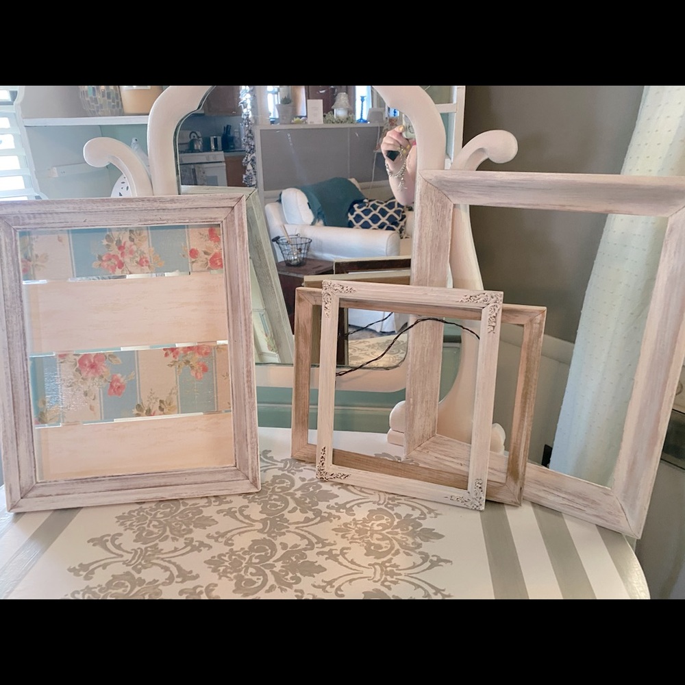 Shabby Chic inspired decor hand painted